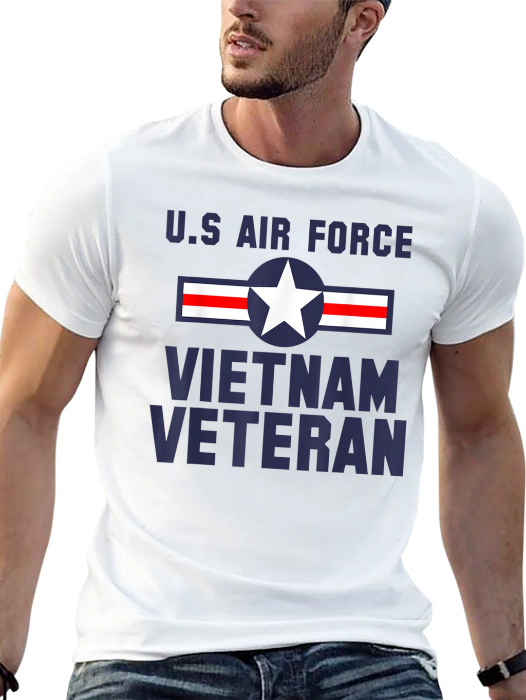 US Air Force Vietnam Veteran Graphic T-Shirt