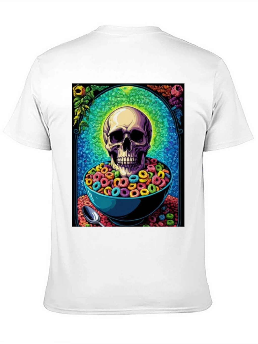 Skull Cereal Bowl Graphic Tee