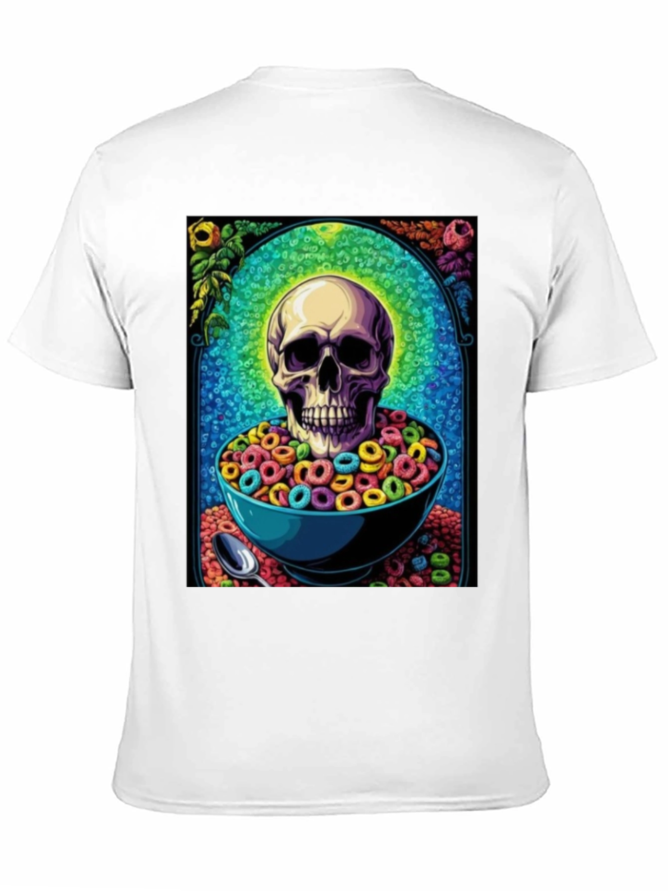 Skull Cereal Bowl Graphic Tee