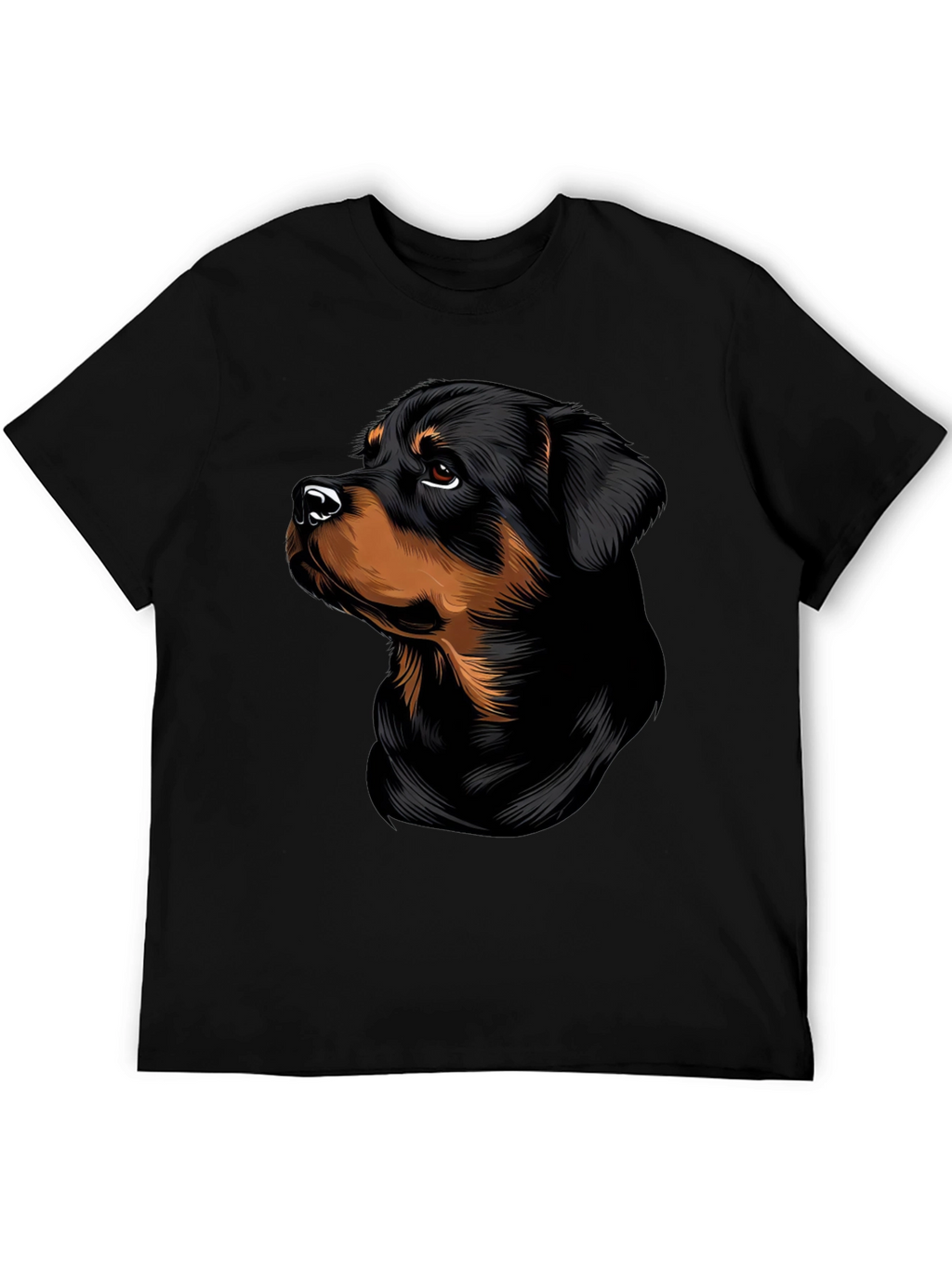 Rottweiler Dog Graphic T-Shirt - Stylish Black Tee