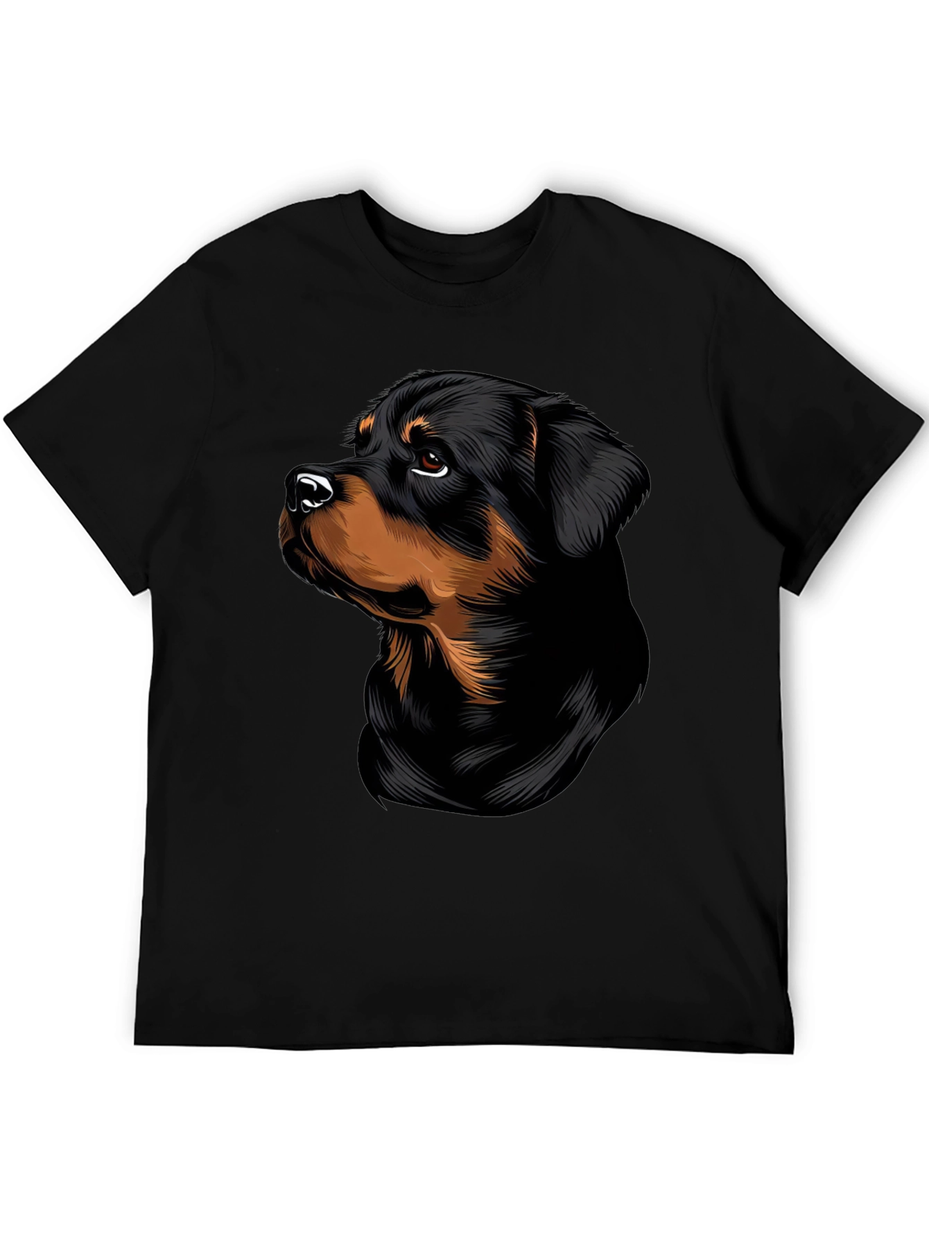 Rottweiler Dog Graphic T-Shirt - Stylish Black Tee