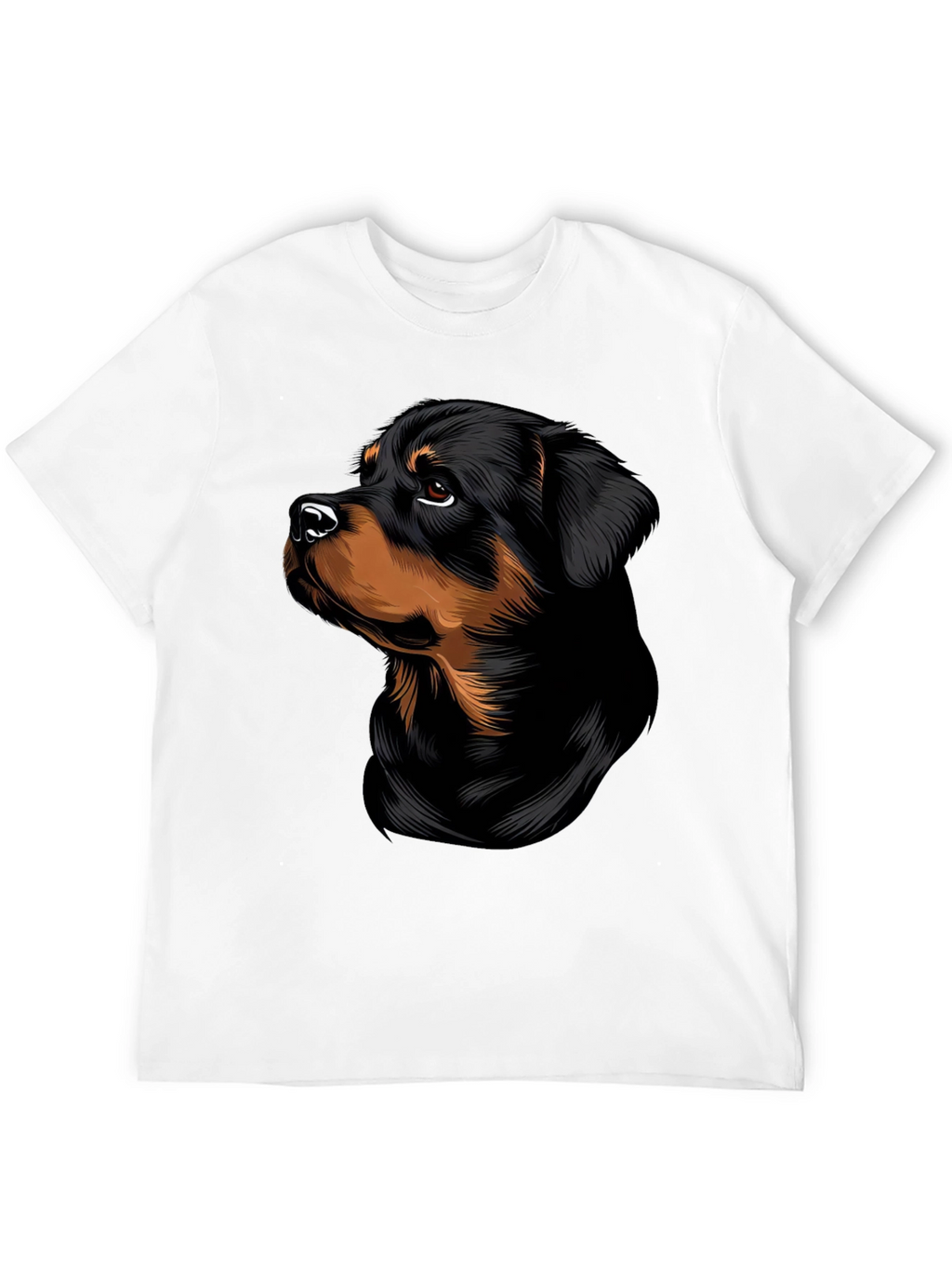 Rottweiler Dog Graphic T-Shirt - Stylish Black Tee