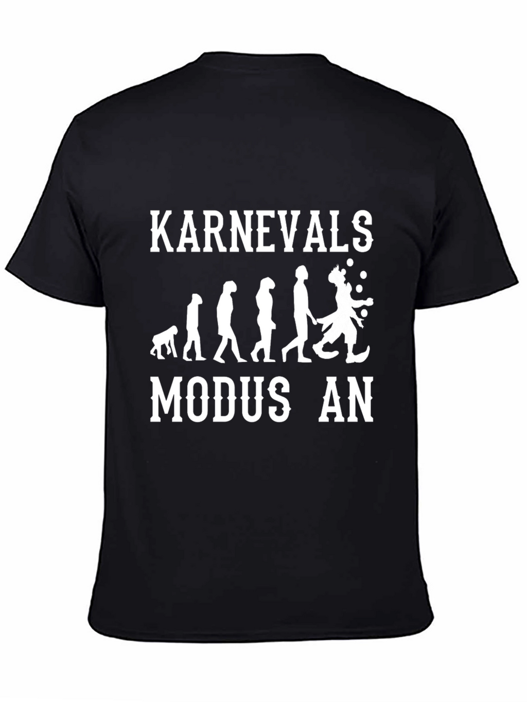 Karnevals Evolution Black T-Shirt