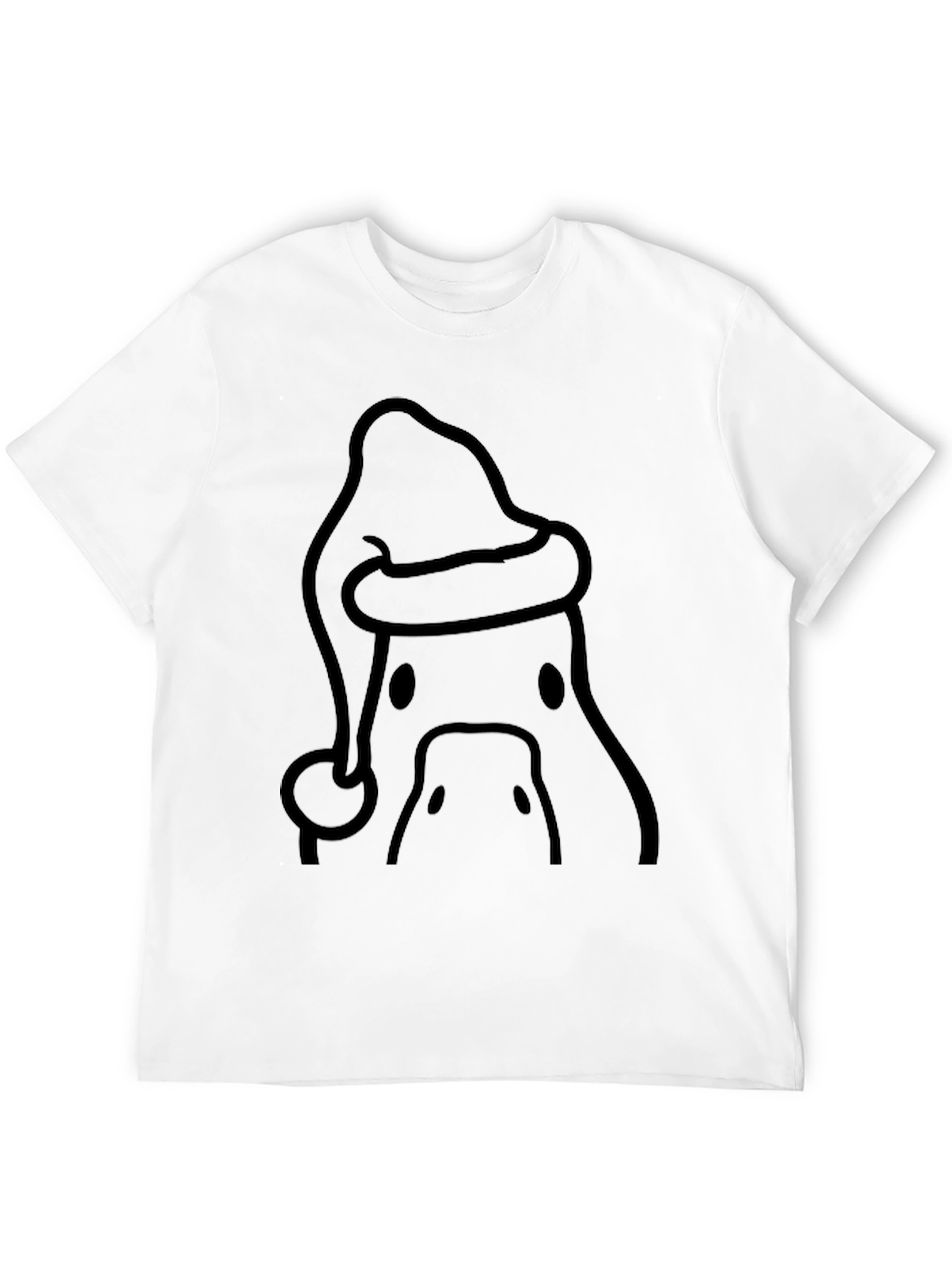 Festive Duck Santa Hat T-Shirt