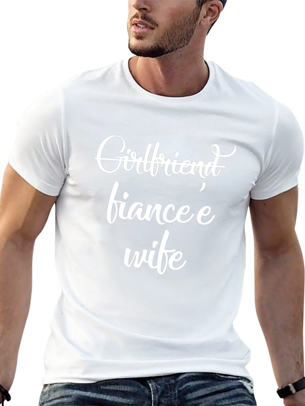 Girlfriend Fiancee Wife Black Graphic Tee