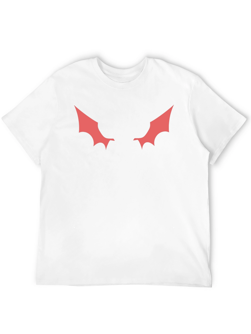 Mens Black T-Shirt with Red Winged Design