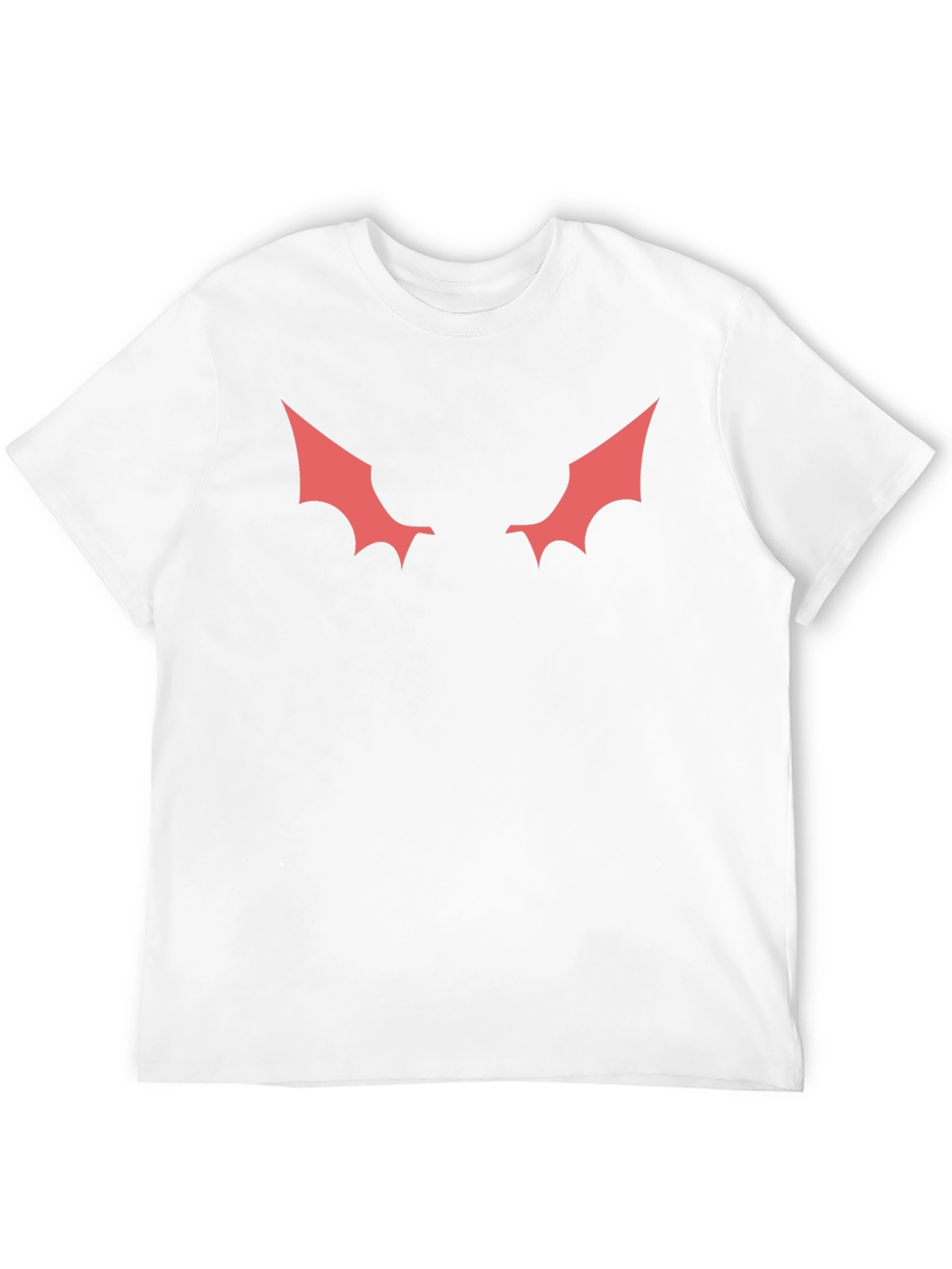 Mens Black T-Shirt with Red Winged Design