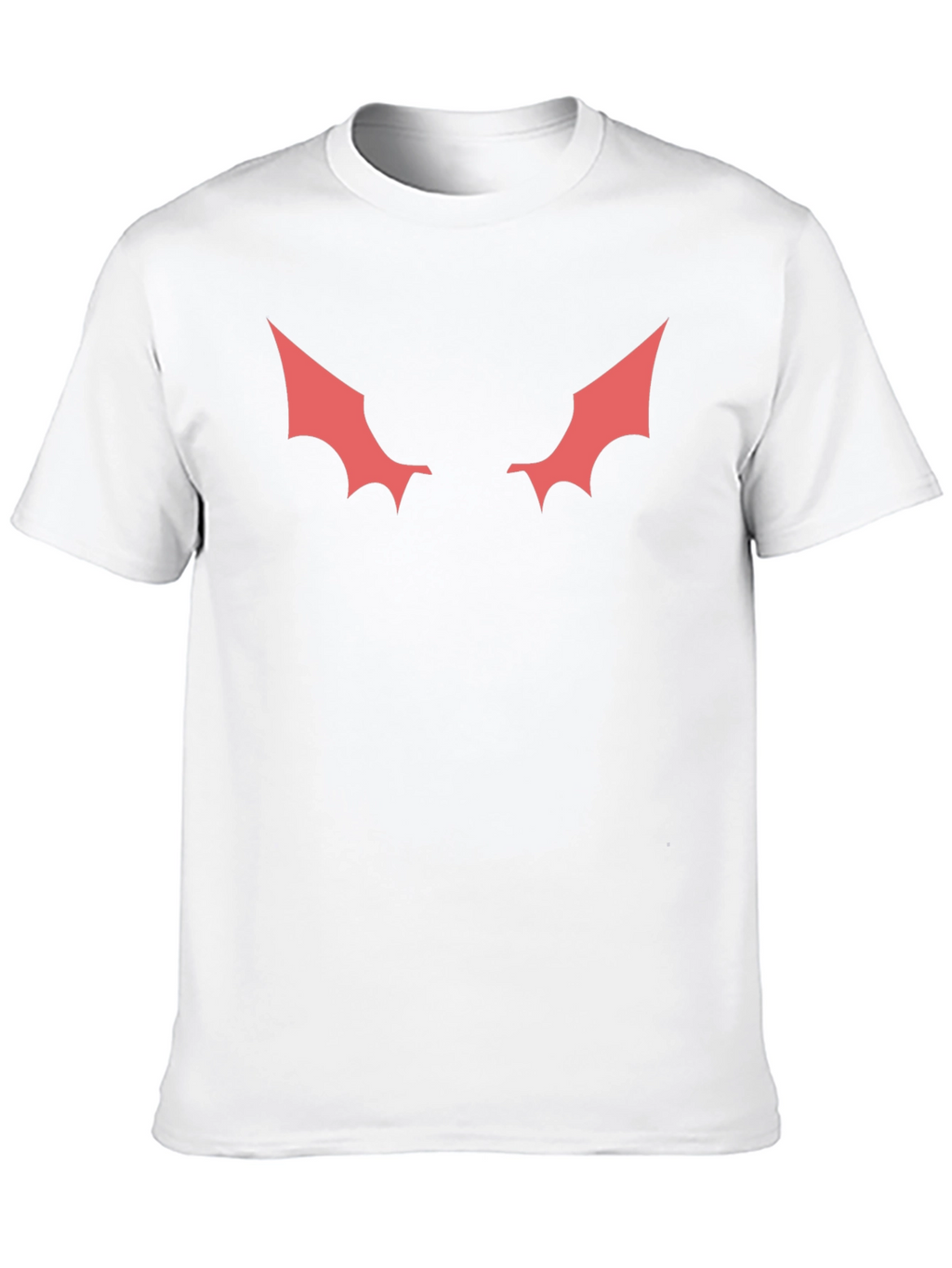 Mens Black T-Shirt with Red Winged Design