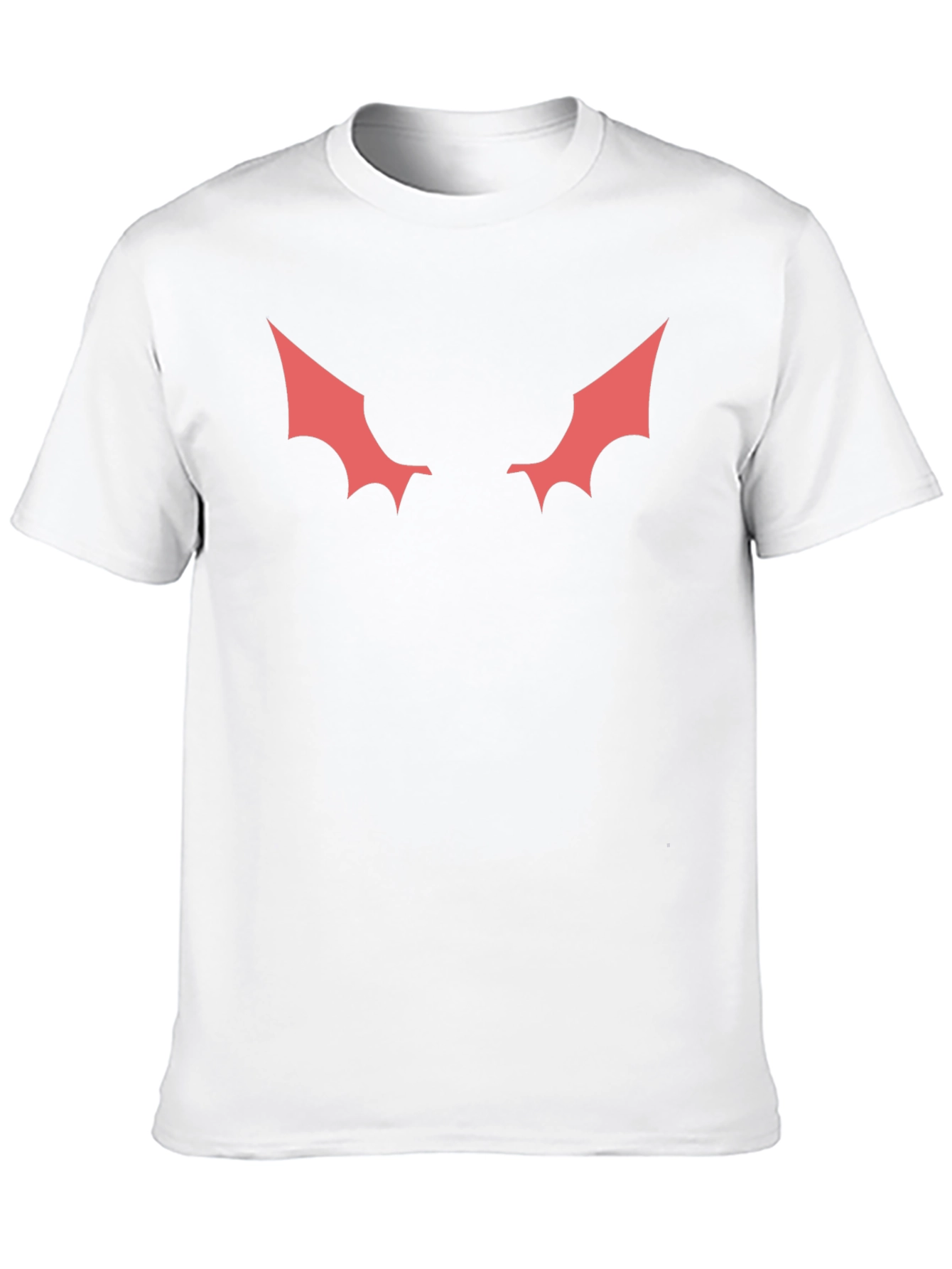 Mens Black T-Shirt with Red Winged Design