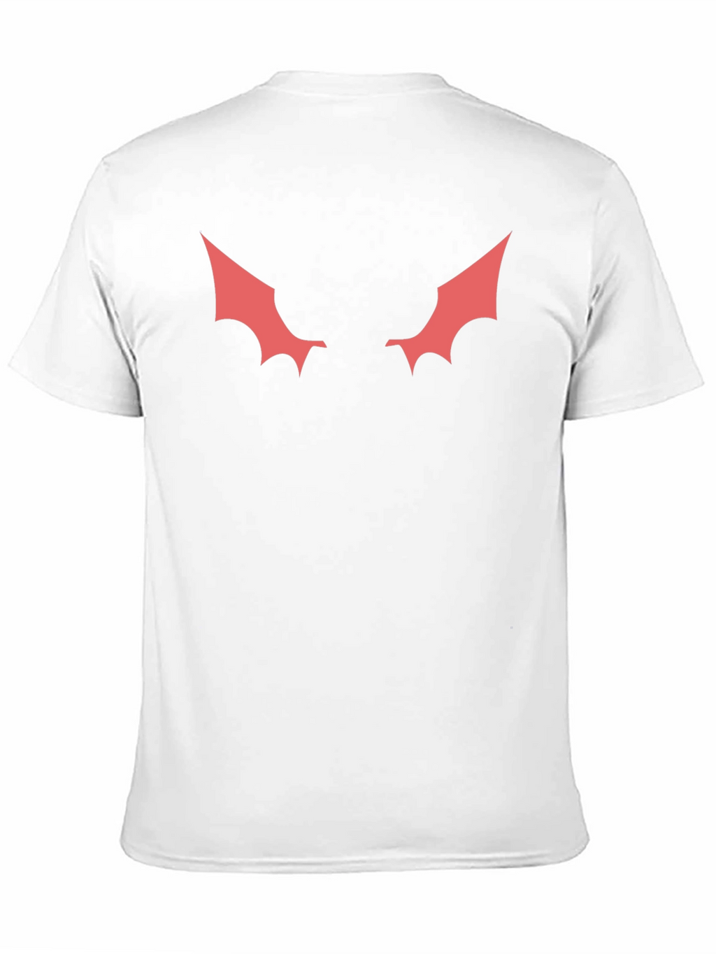 Mens Black T-Shirt with Red Winged Design