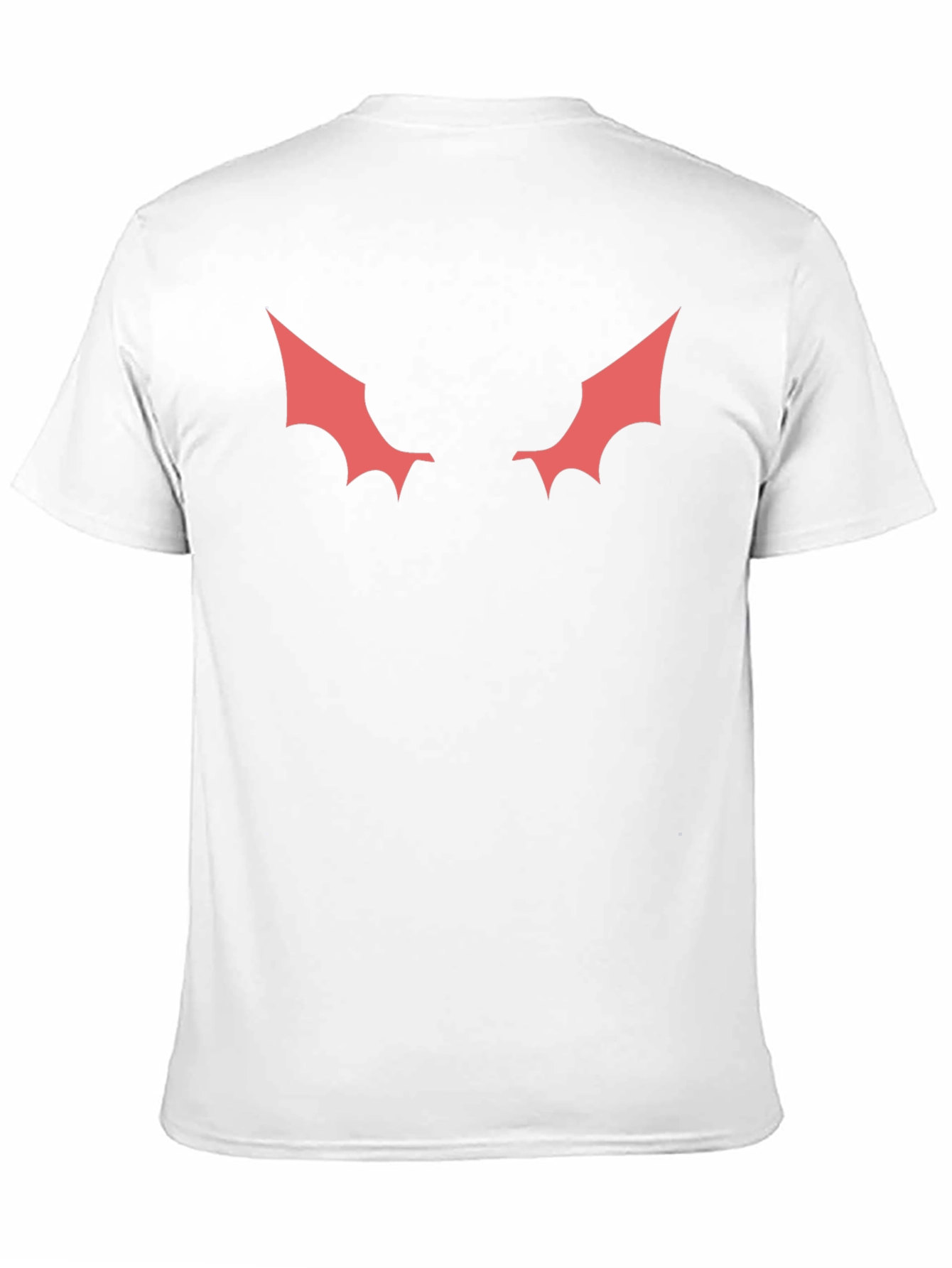 Mens Black T-Shirt with Red Winged Design