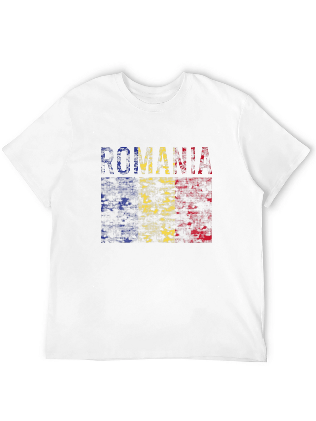 Romania Flag T-Shirt - Distressed Look