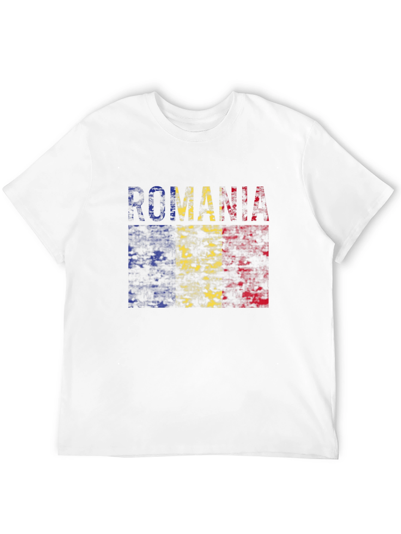 Romania Flag T-Shirt - Distressed Look