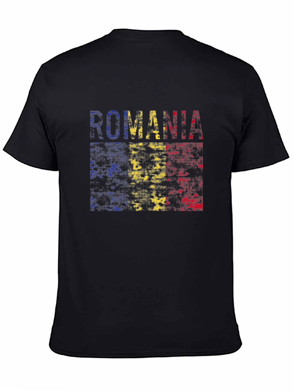 Romania Flag T-Shirt - Distressed Look