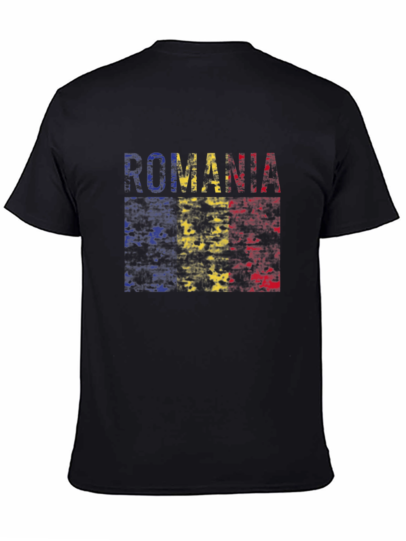 Romania Flag T-Shirt - Distressed Look