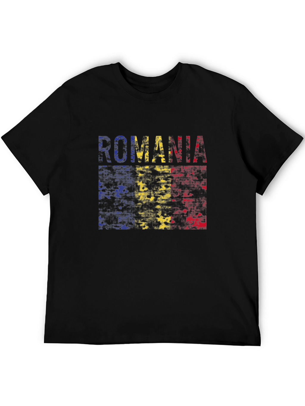 Romania Flag T-Shirt - Distressed Look