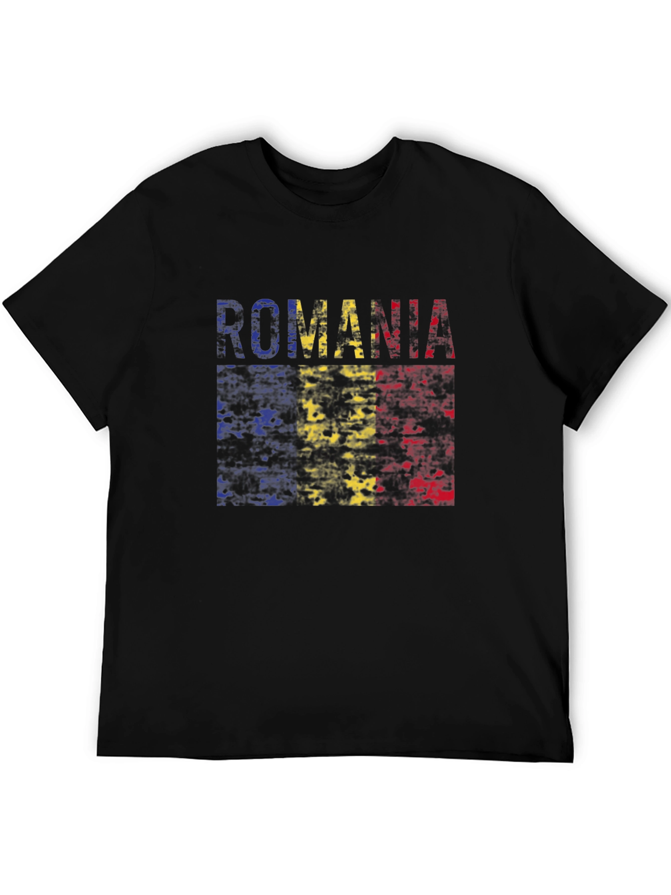 Romania Flag T-Shirt - Distressed Look