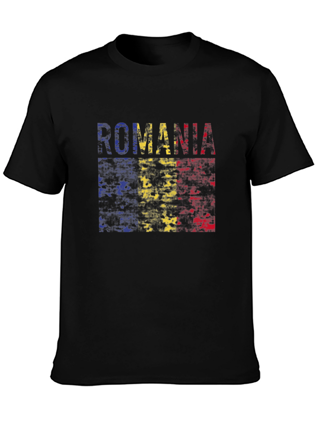 Romania Flag T-Shirt - Distressed Look