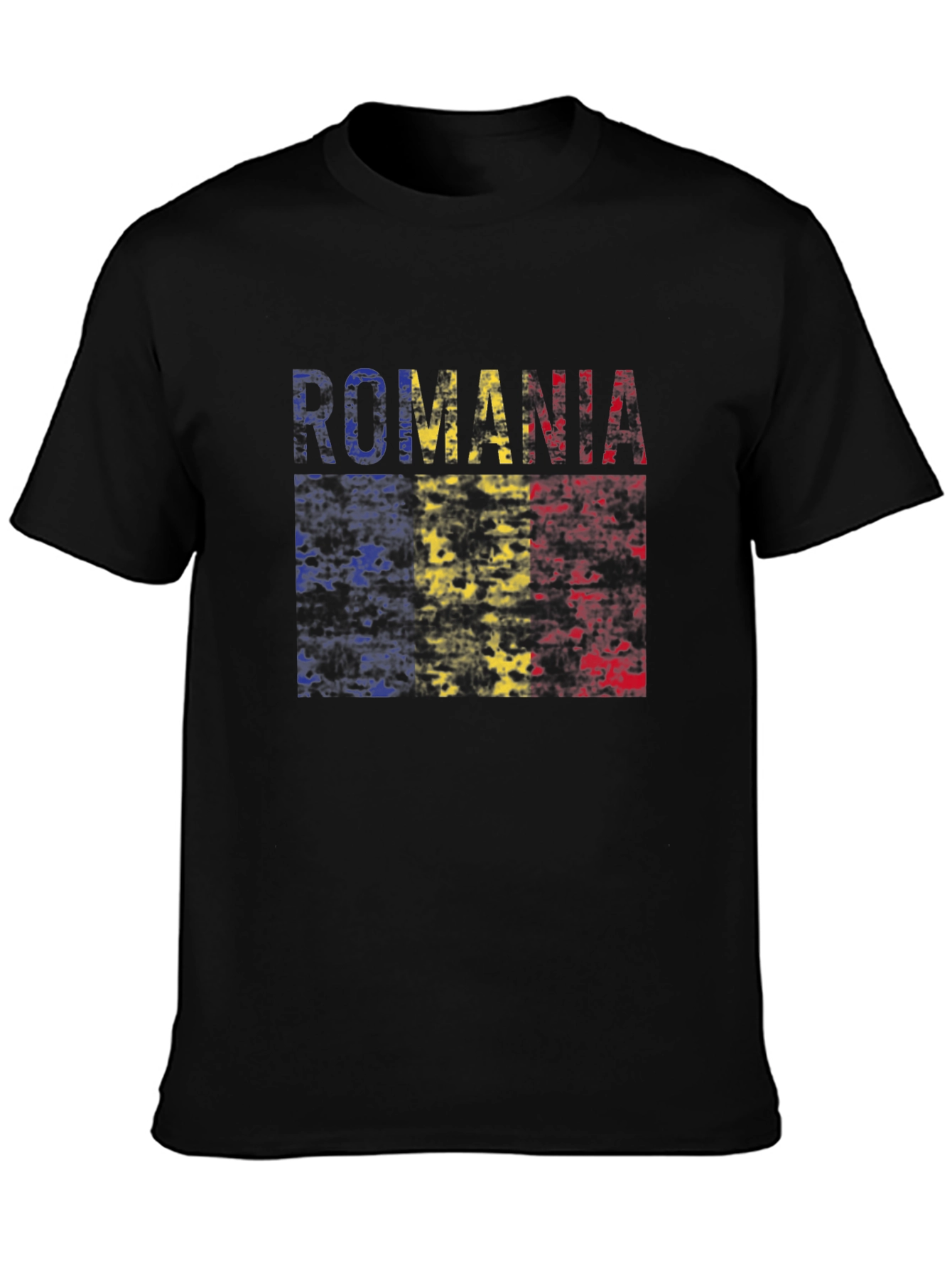 Romania Flag T-Shirt - Distressed Look