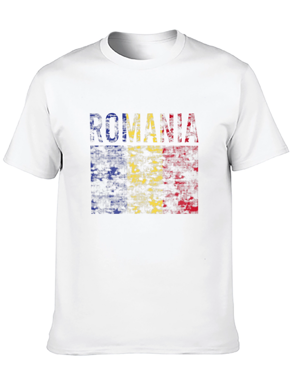Romania Flag T-Shirt - Distressed Look