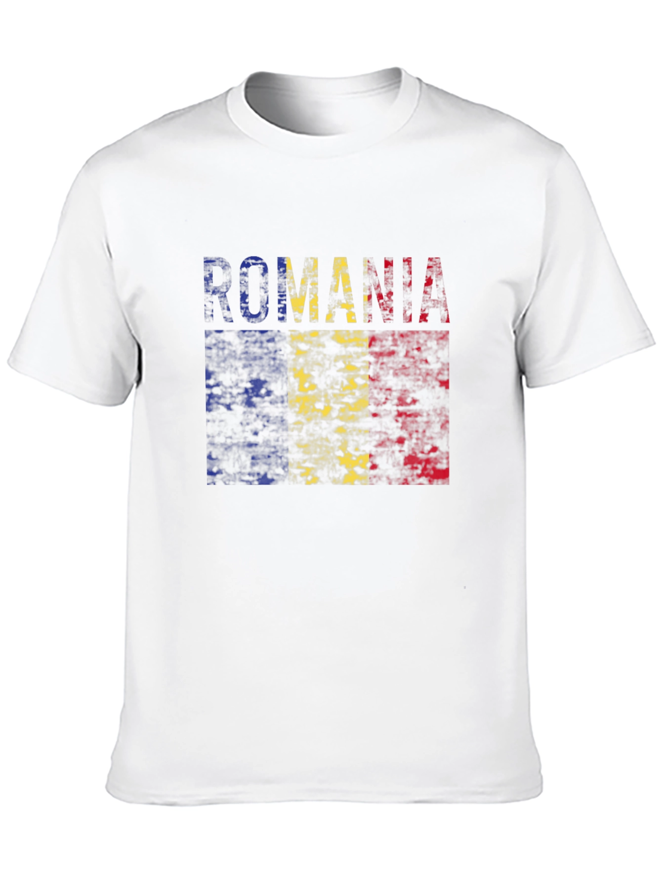 Romania Flag T-Shirt - Distressed Look