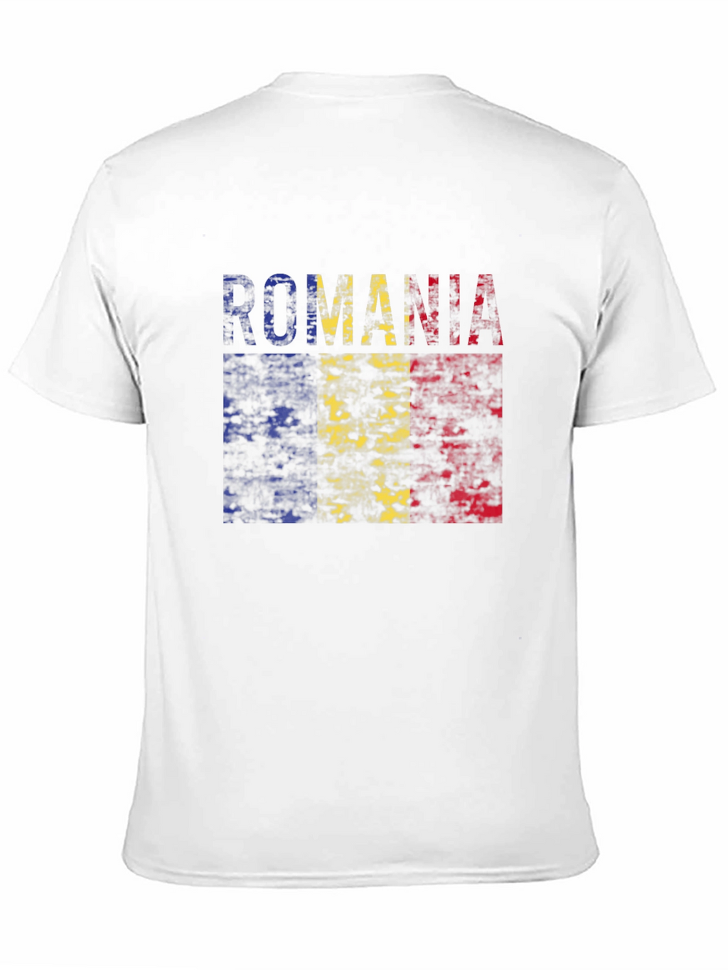 Romania Flag T-Shirt - Distressed Look