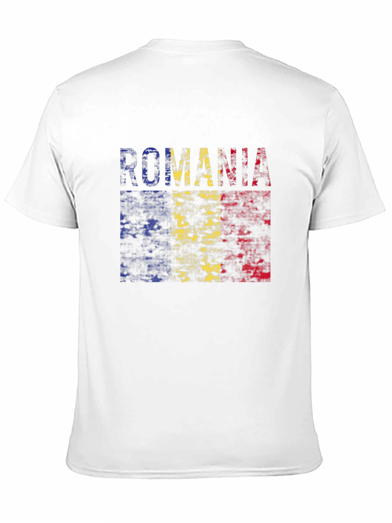Romania Flag T-Shirt - Distressed Look