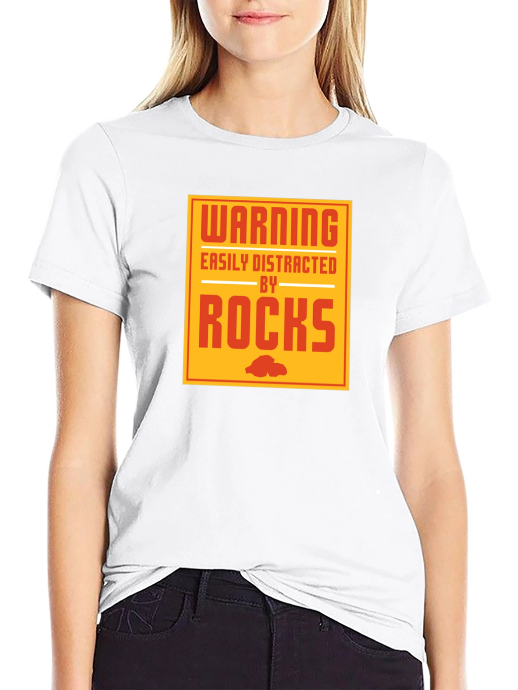 Warning Rocks Graphic Tee