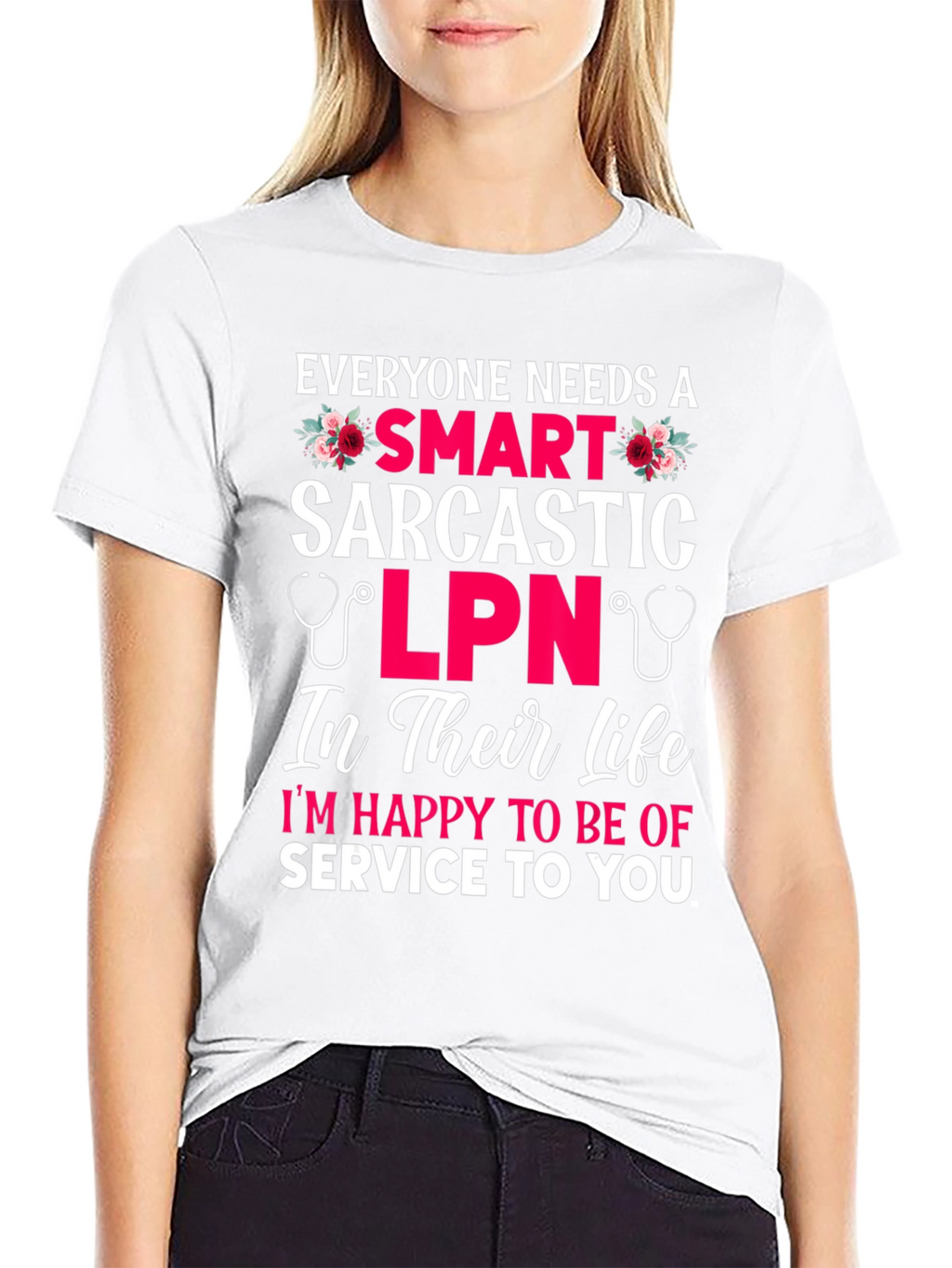 Smart Sarcastic LPN Graphic T-Shirt