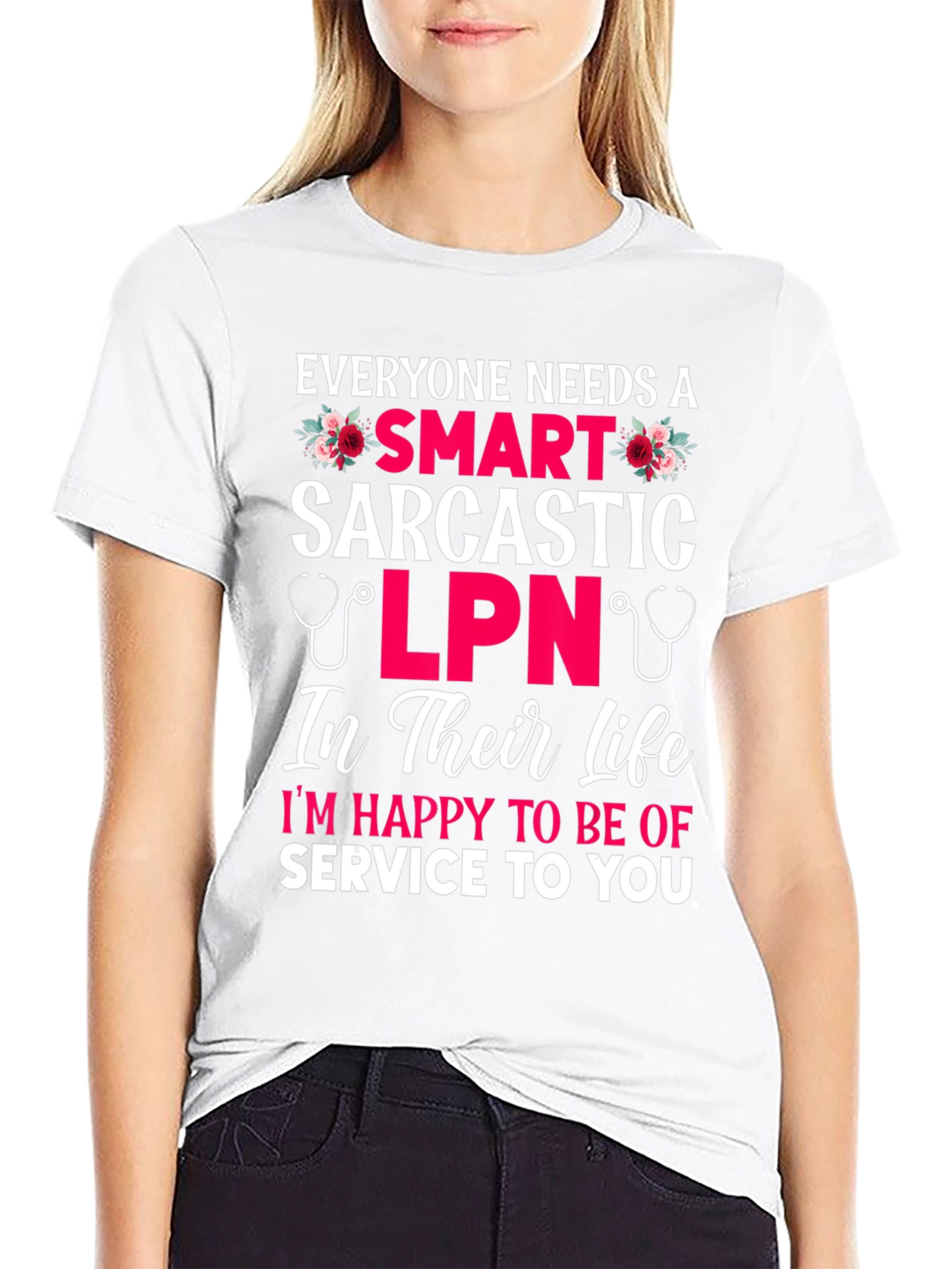 Smart Sarcastic LPN Graphic T-Shirt