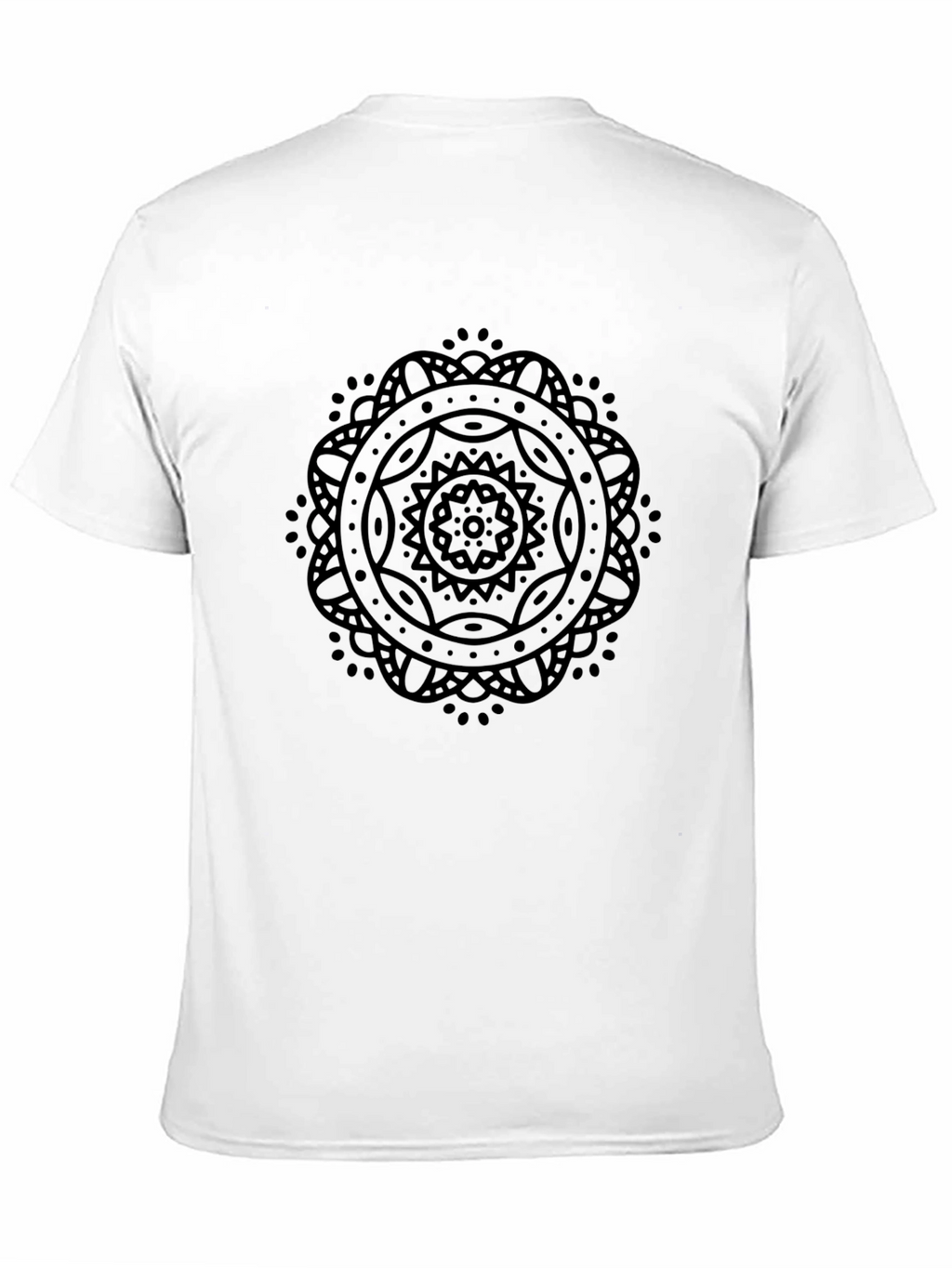 Black Mandala Graphic Tee - Stylish & Comfortable