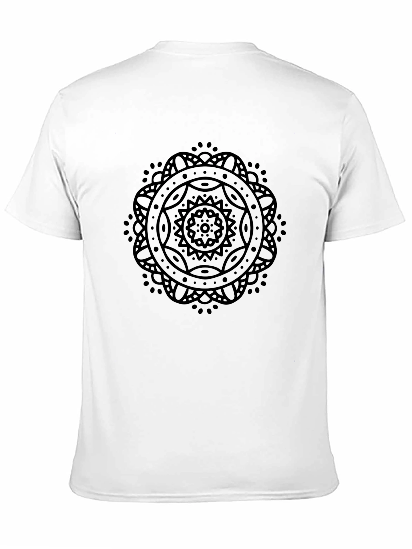 Black Mandala Graphic Tee - Stylish & Comfortable
