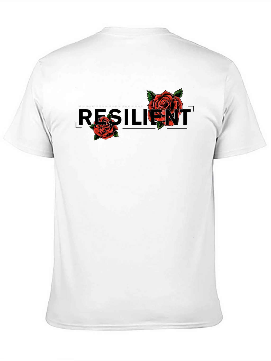 Resilient Rose Graphic Black T-Shirt