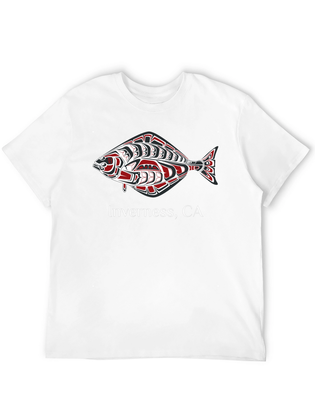 Inverness CA Fish Graphic Black T-Shirt