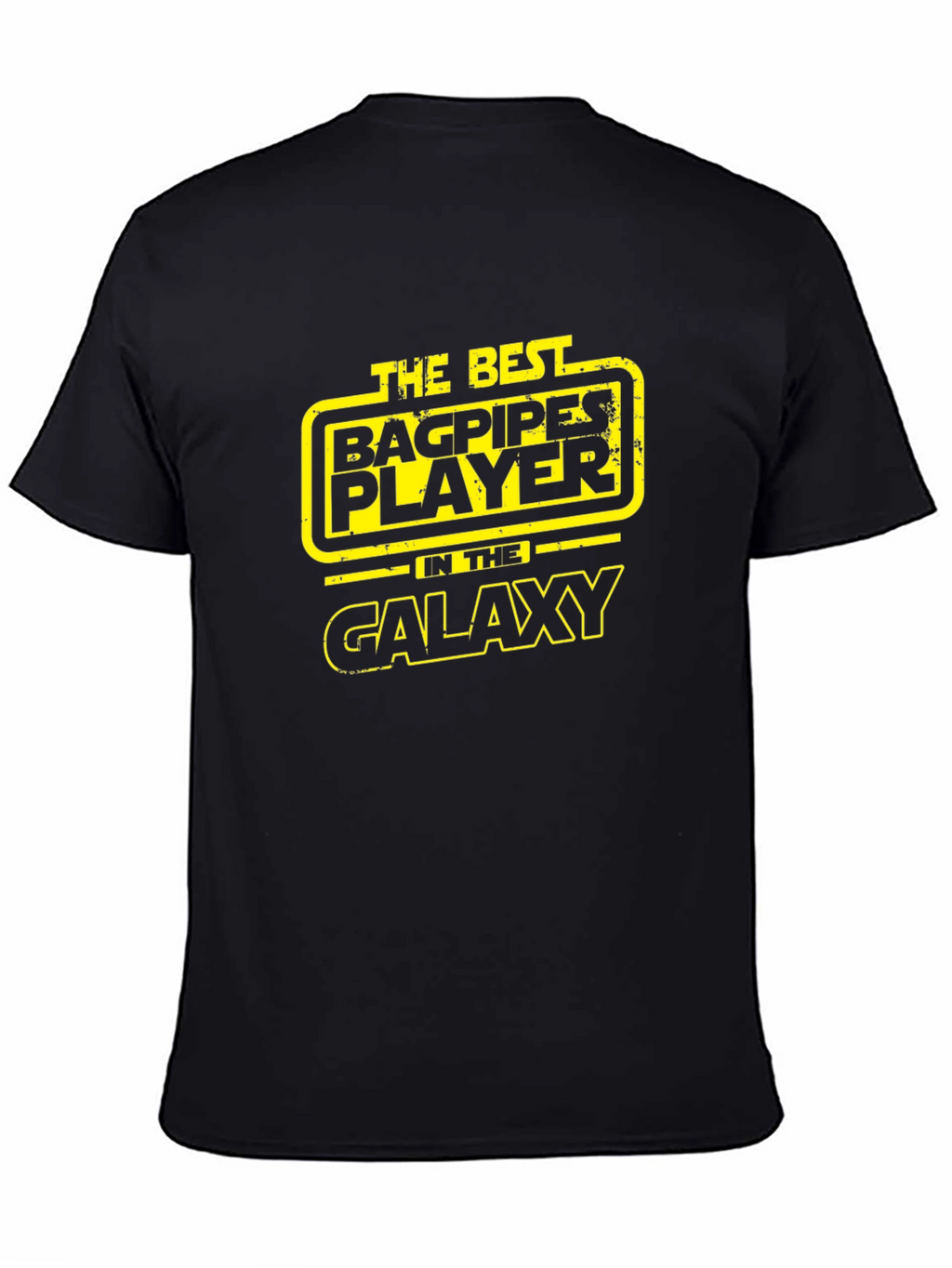 Best Bagpipes Player Galaxy Black T-Shirt