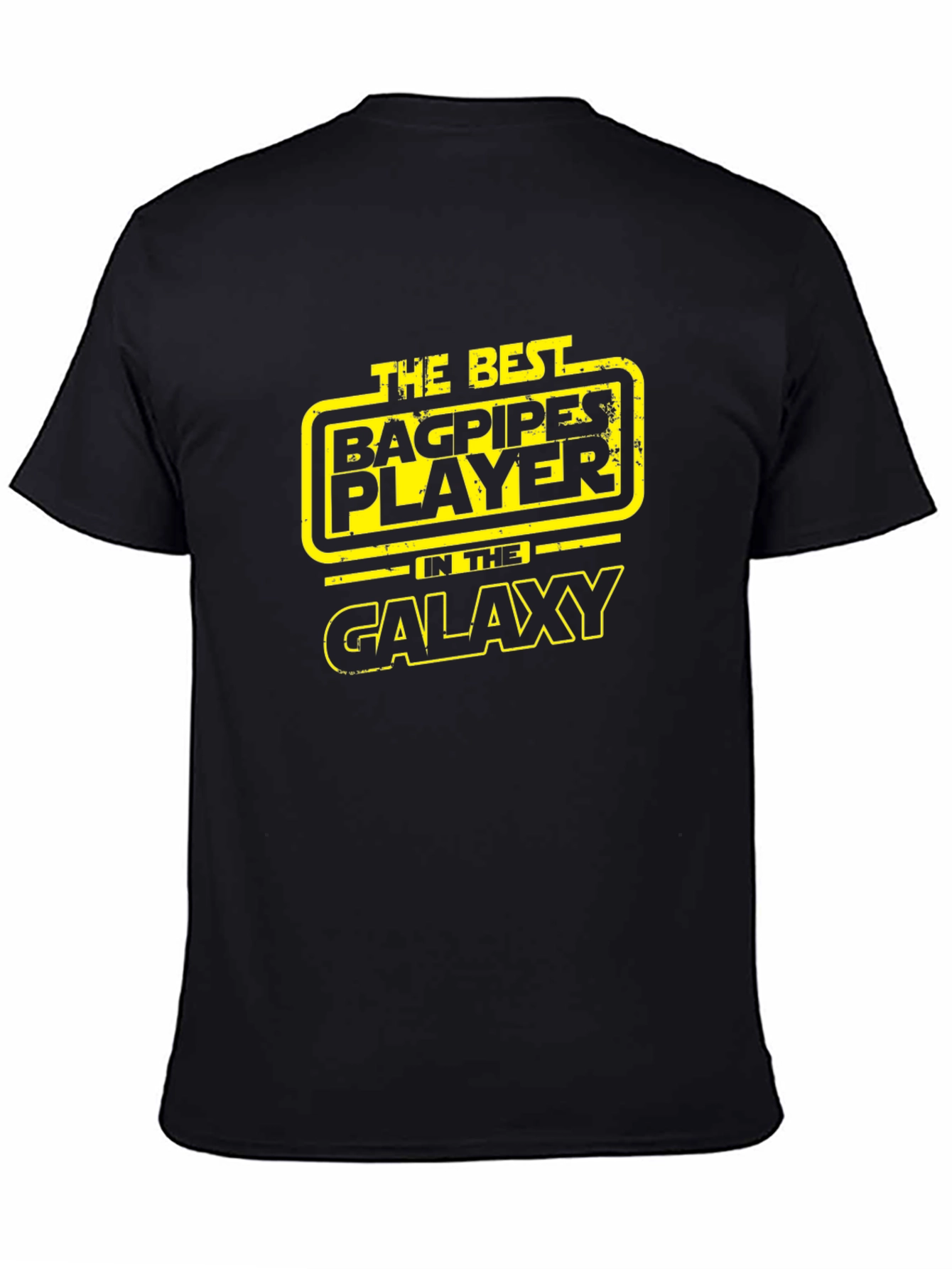 Best Bagpipes Player Galaxy Black T-Shirt