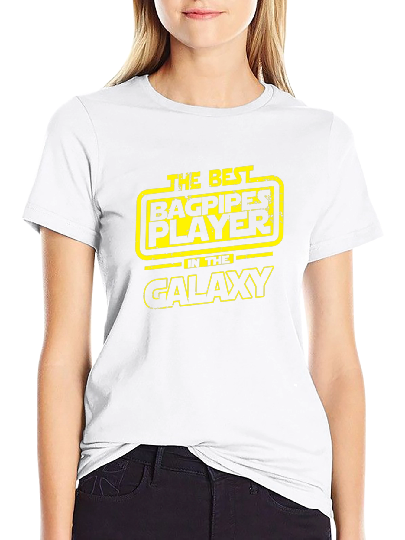 Best Bagpipes Player Galaxy Black T-Shirt