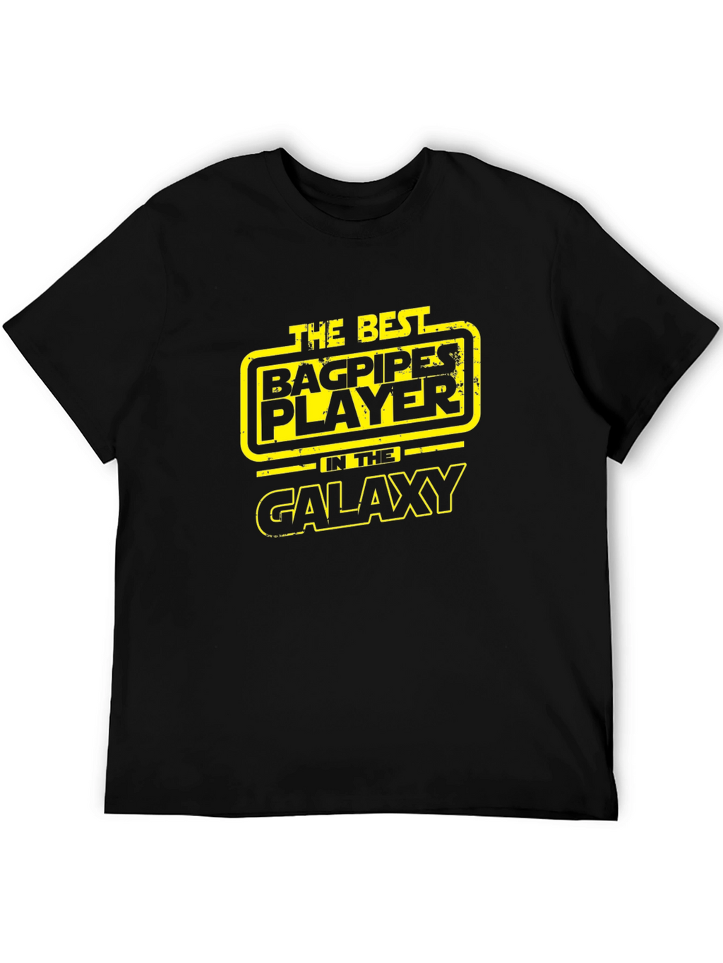 Best Bagpipes Player Galaxy Black T-Shirt