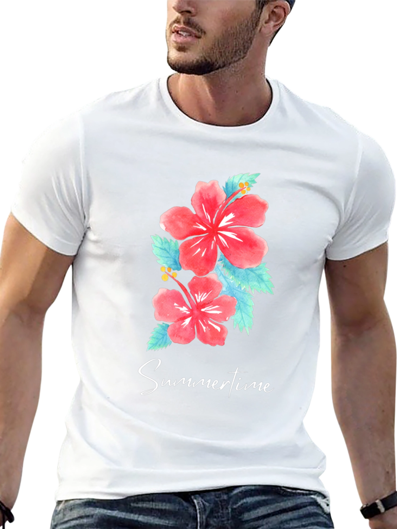 Floral Summertime Graphic T-Shirt