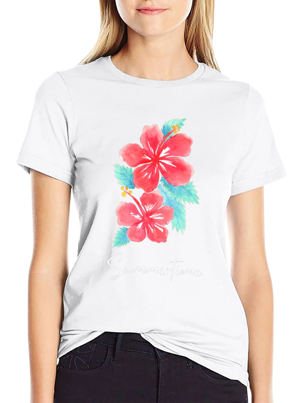 Floral Summertime Graphic T-Shirt