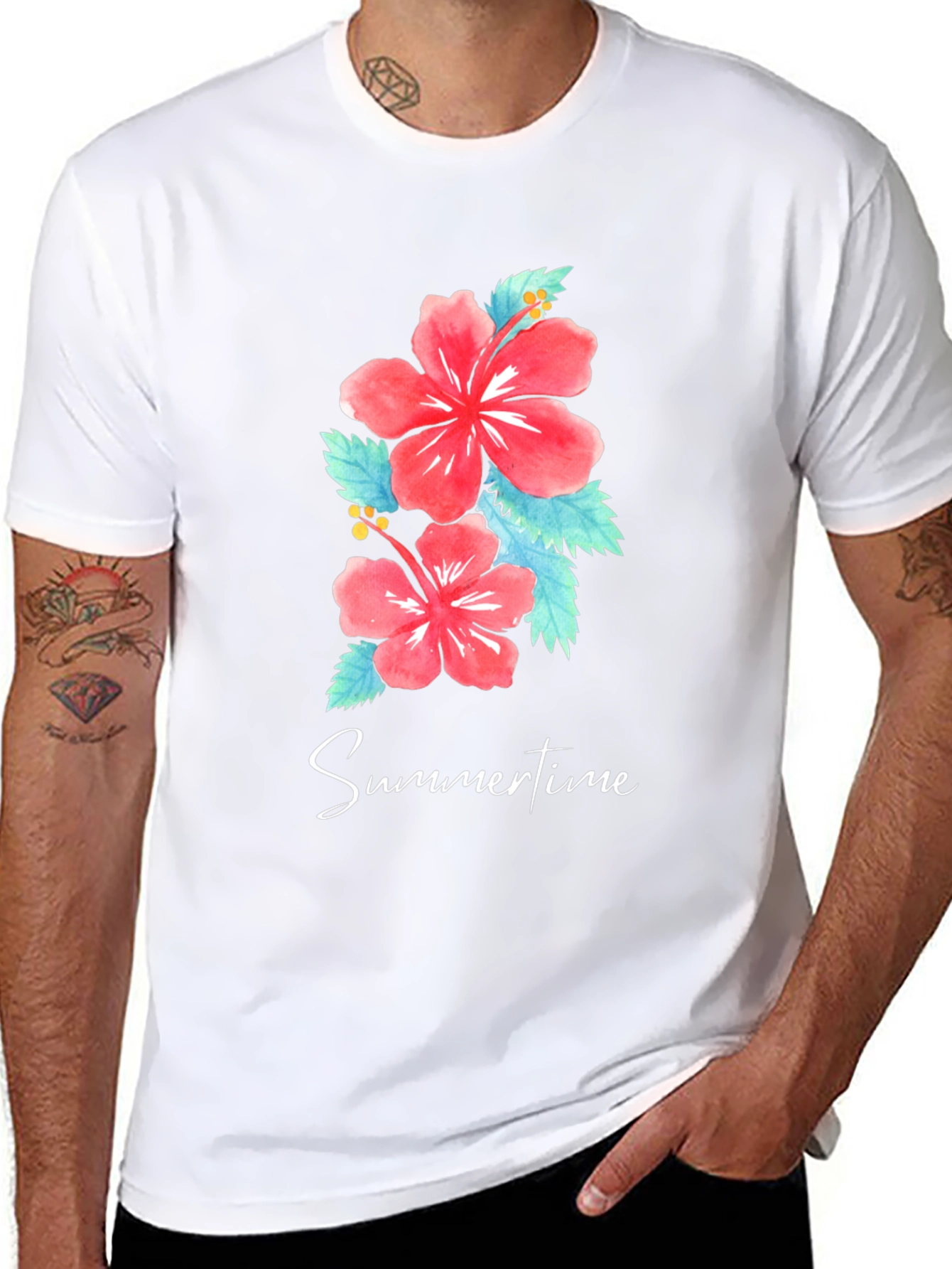 Floral Summertime Graphic T-Shirt