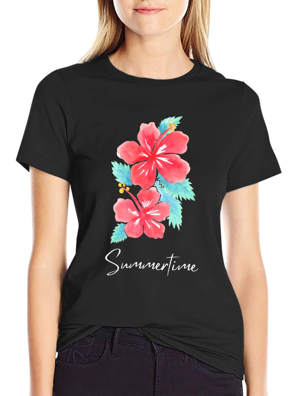 Floral Summertime Graphic T-Shirt
