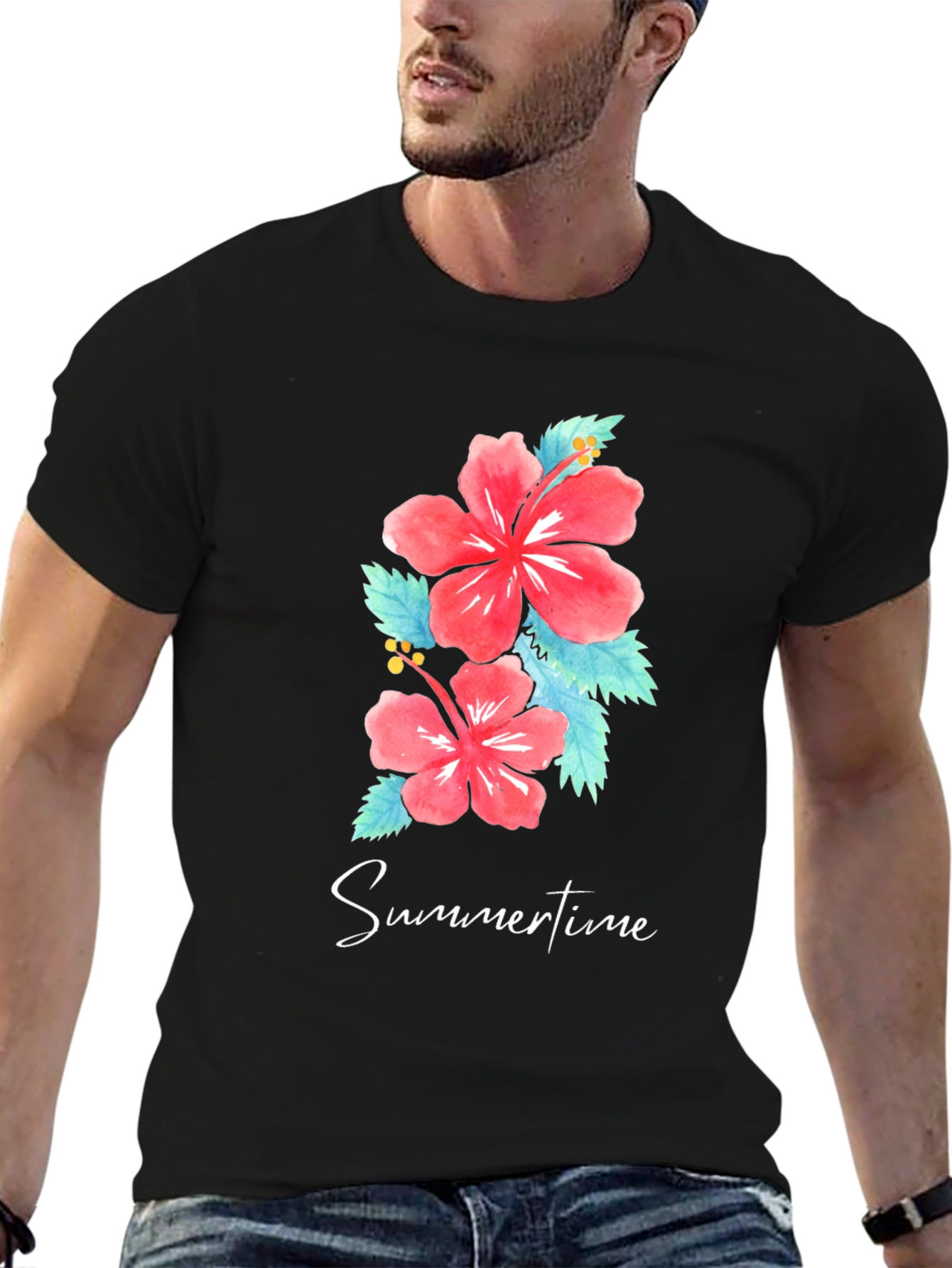 Floral Summertime Graphic T-Shirt