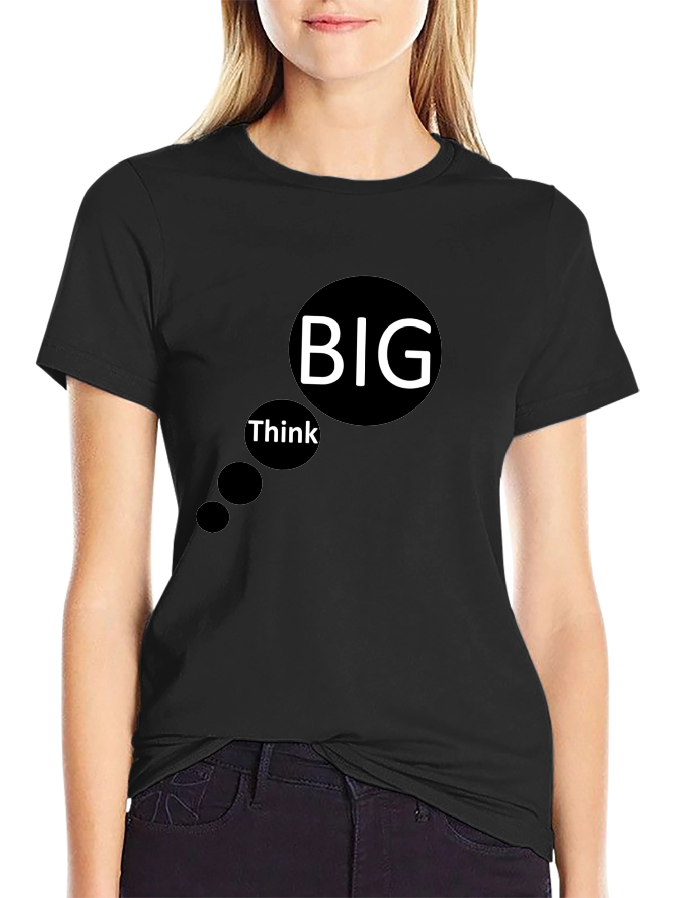 Think Big Black Graphic Tee - Mens