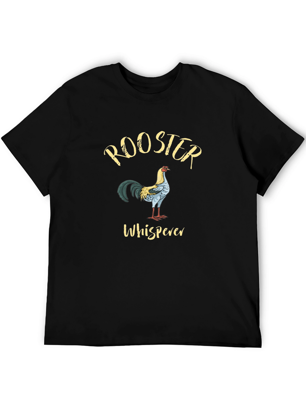 Rooster Whisperer Graphic T-Shirt Black