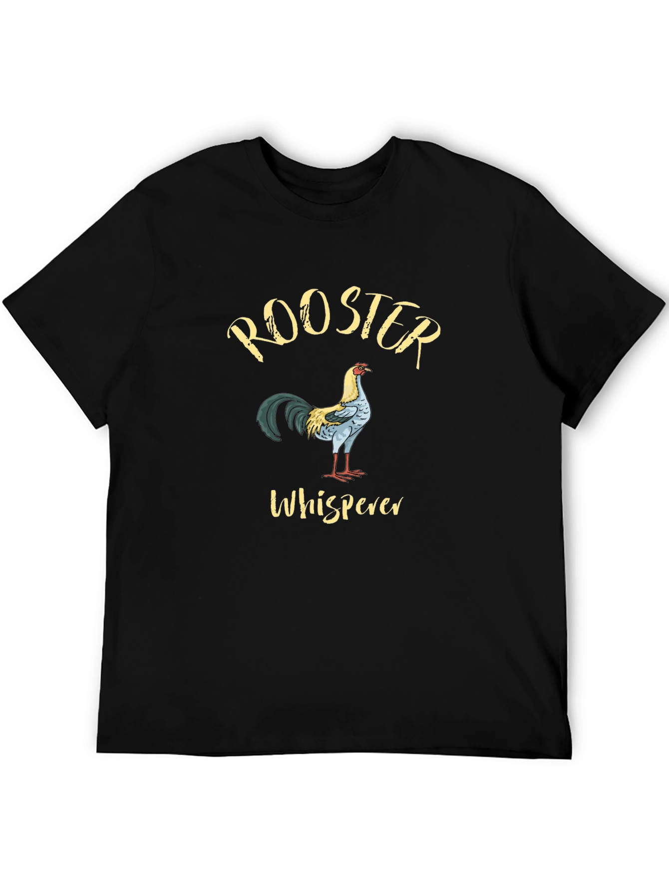 Rooster Whisperer Graphic T-Shirt Black