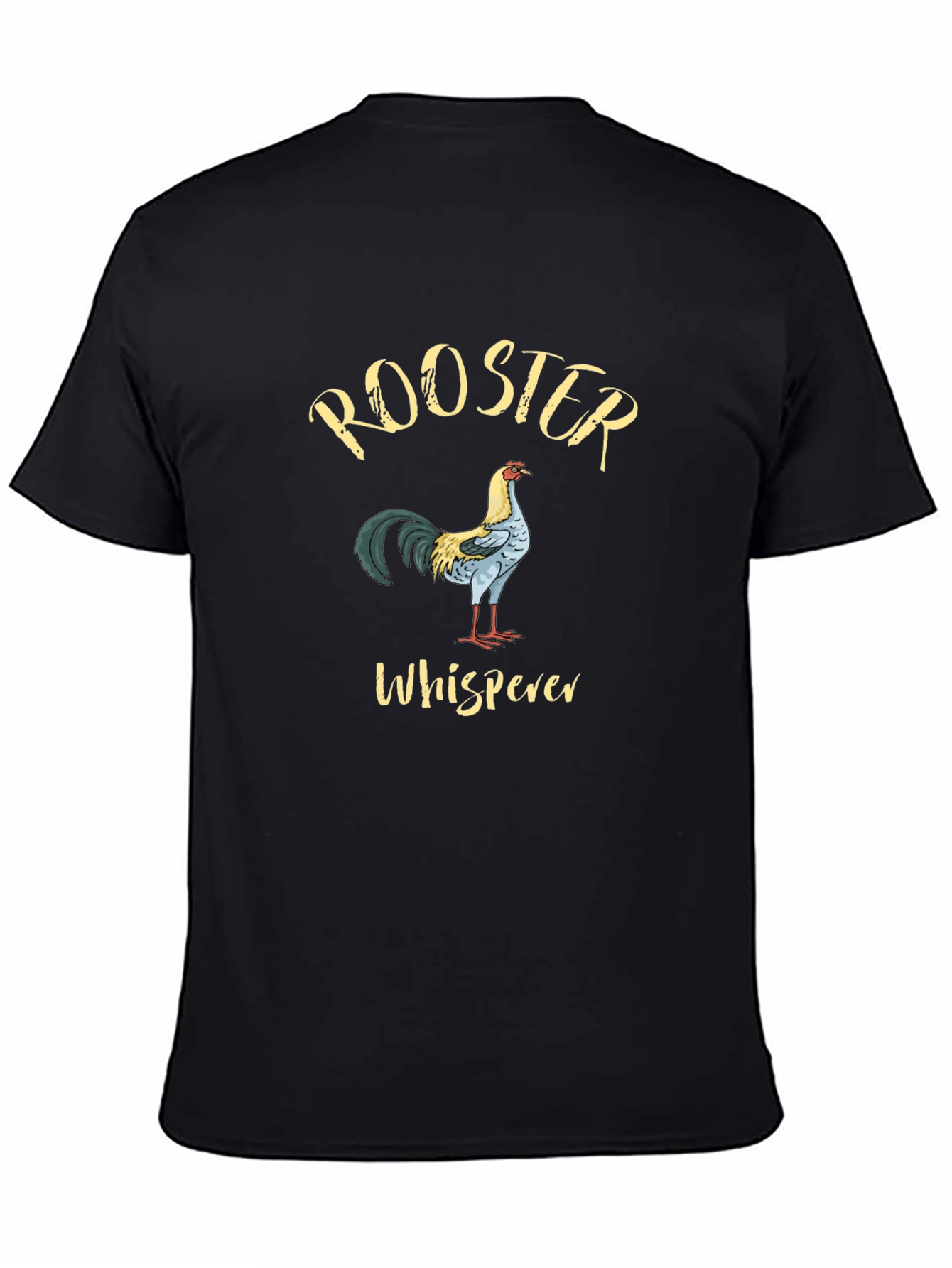 Rooster Whisperer Graphic T-Shirt Black