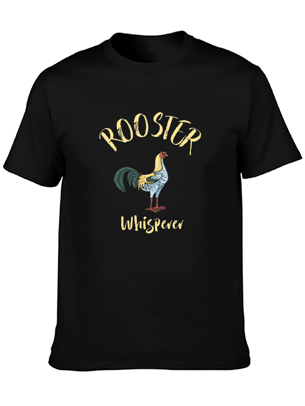 Rooster Whisperer Graphic T-Shirt Black