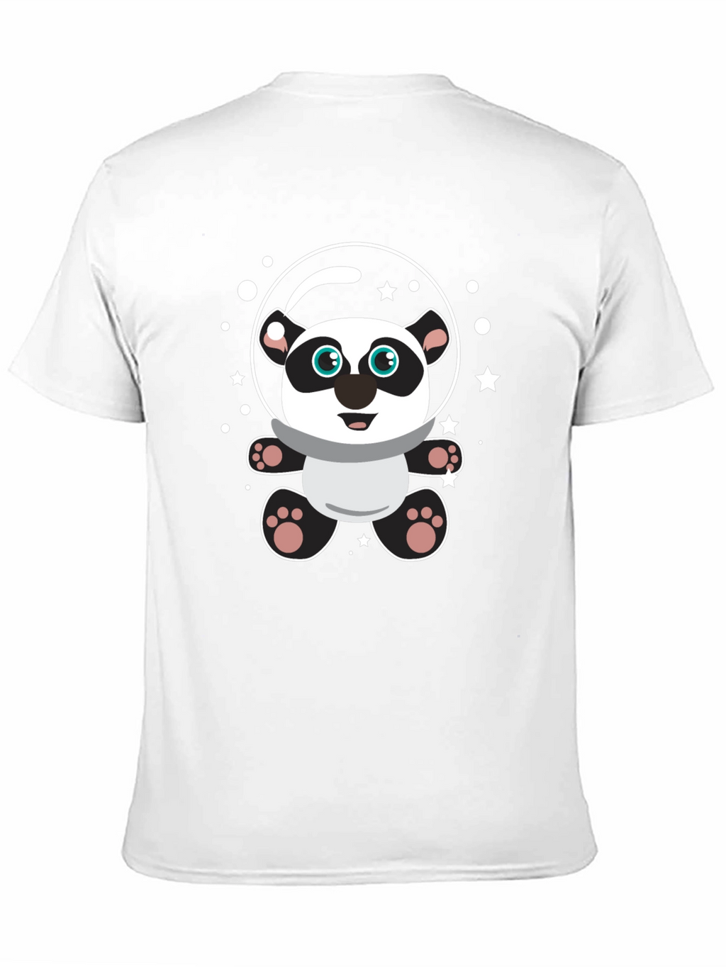 Cute Panda Astronaut Graphic T-Shirt