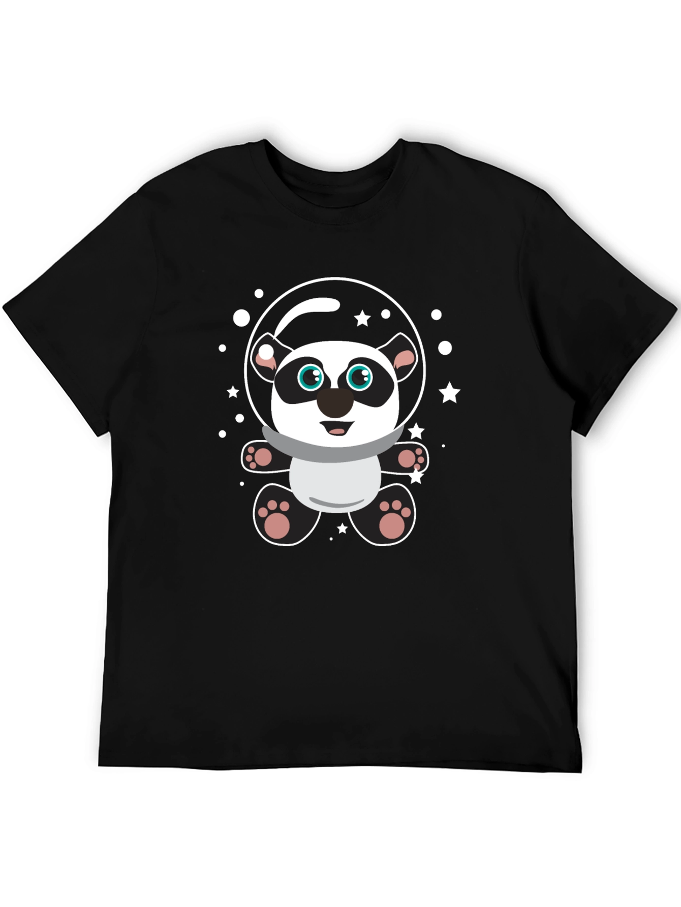 Cute Panda Astronaut Graphic T-Shirt
